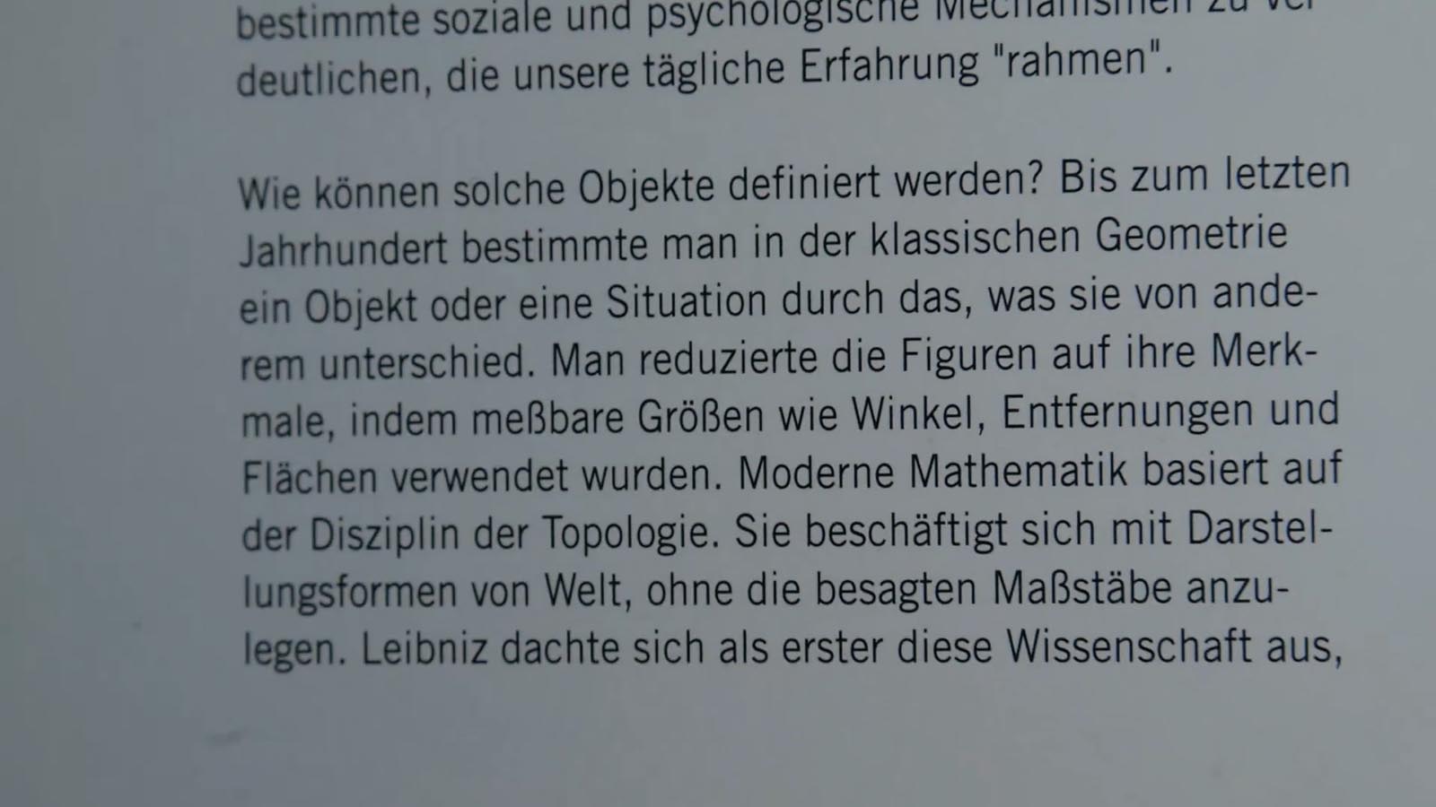 Topologie des Nicht-Greifbaren