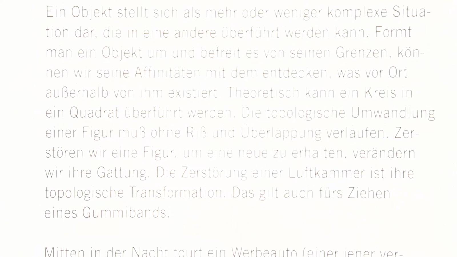Topologie des Nicht-Greifbaren
