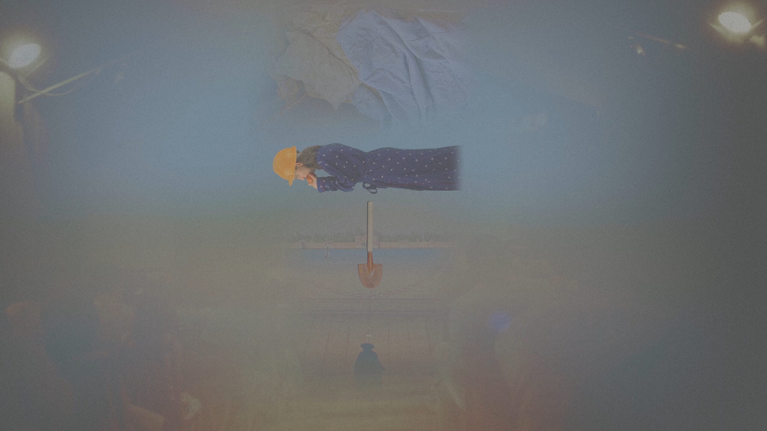 Ensemble probt: Gemeinde auf dem Bau